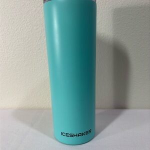 IceShaker 20Pz Skinny Stainless Steel Bottle in Teal Turquoise Green